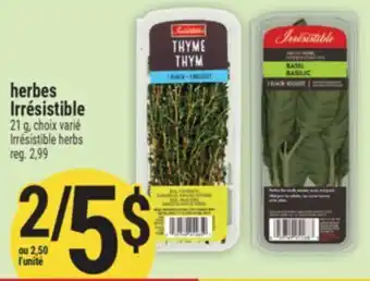 Marché Adonis HERBES IRRÉSISTIBLE | IRRÉSISTIBLE HERBS offer