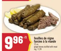 Marché Adonis feuilles de vigne farcies à la viande | grape leaves stuffed with meat offer