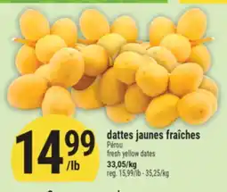 Marché Adonis DATTES JAUNES FRAÎCHES | FRESH YELLOW DATES offer