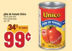 Marché Adonis PÂTE DE TOMATE UNICO | UNICO TOMATO PASTE offer