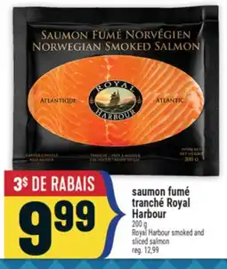 Marché Adonis SAUMON FUMÉ TRANCHÉ ROYAL HARBOUR | ROYAL HARBOUR SMOKED AND SLICED SALMON offer