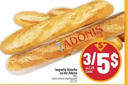Marché Adonis BAGUETTE BLANCHE OU BLÉ ADONIS | ADONIS WHITE OR WHEAT BAGUETTE offer