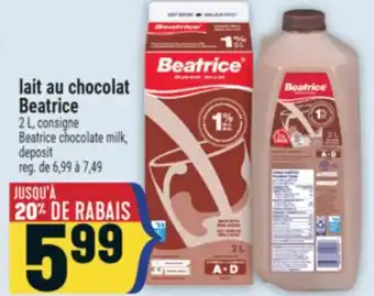Marché Adonis Lait au chocolat Beatrice | Beatrice chocolate milk offer