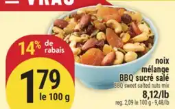 Marché Adonis NOIX MÉLANGE BBQ SUCRÉ SALÉ | BBQ SWEET SALTED NUTS MIX offer