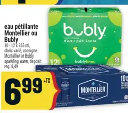 Marché Adonis Eau pétillante Montellier ou Bubly | Montellier or Bubly sparkling water offer