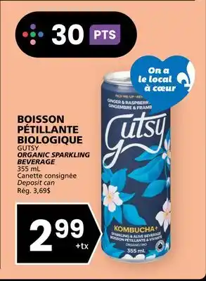 Rachelle-Bery Grocery GUTSY ORGANIC SPARKLING BEVERAGE offer