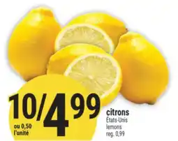 Marché Adonis CITRONS | LEMONS offer