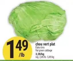 Marché Adonis Chou vert plat | Flat green cabbage offer