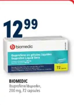 Familiprix BIOMEDIC Ibuprofen, 200mg, 72capsules offer