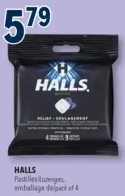 Familiprix HALLS Lozenges, pack of 4 offer