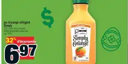Super C JUS D'ORANGE RÉFRIGÉRÉ SIMPLY | SIMPLY REFRIGERATED ORANGE JUICE offer