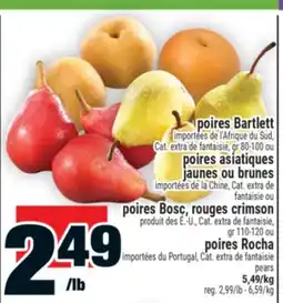 Super C POIRES BARTLETT │ PEARS offer