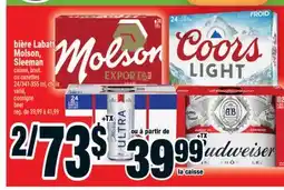 Super C BIÈRE LABATT, MOLSON, SLEEMAN │ BEER offer