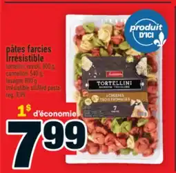 Super C PÂTES FARCIES IRRÉSISTIBLE | IRRÉSISTIBLE STUFFED PASTA offer