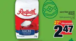 Super C SUCRE BLANC GRANULÉ REDPATH | REDPATH GRANULATED WHITE SUGAR offer
