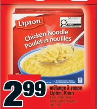 Super C MÉLANGE À SOUPE LIPTON, KNORR │ KNORR, LIPTON SOUP MIX offer