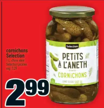 Super C CORNICHONS SELECTION | SELECTION PICKLES offer
