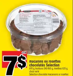 Super C MACARONS OU ROSETTES CHOCOLATÉS SELECTION │ SELECTION CHOCOLATE MACAROONS OR ROSETTES offer
