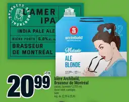 Super C BIÈRE ARCHIBALD, BRASSEUR DE MONTRÉAL | BEER offer