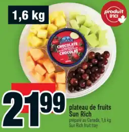 Super C PLATEAU DE FRUITS SUN RICH | SUN RICH FRUIT TRAY offer