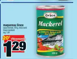 Super C MAQUEREAU GRACE SAUCE offer