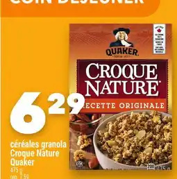 Marche Ami Céréales granola CroqueNature Quaker offer