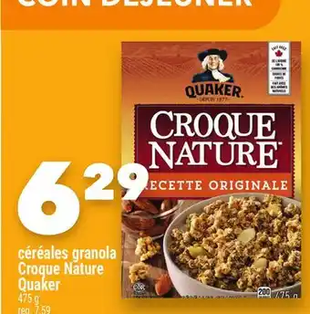Marche Ami Céréales granola CroqueNature Quaker offer