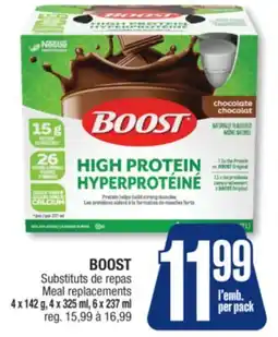 Jean Coutu BOOST Meal replacements offer