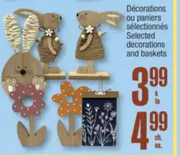 Jean Coutu Selected decorations and baskets offer