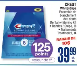 Jean Coutu CREST Whitestrips Dental whitening kit offer
