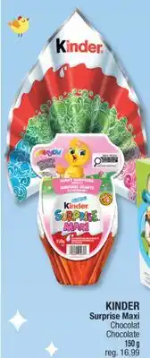 Jean Coutu KINDER Surprise Maxi Chocolate offer