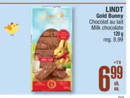 Jean Coutu LINDT Gold Bunny Milk chocolate offer