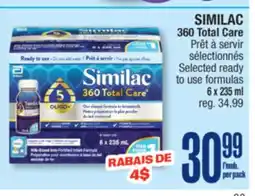 Jean Coutu SIMILAC 360 Total Care Selected ready to use formulas offer