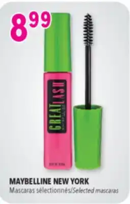 Familiprix MAYBELLINE NEW YORK Selected mascaras offer