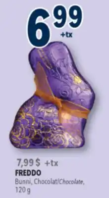 Familiprix FREDDO Bunni, Chocolate, 120g offer