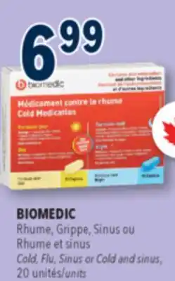 Familiprix Biomedic day/night cold medication caplets combo pack 20un offer