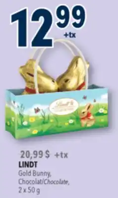 Familiprix LINDT, Gold Bunny, Chocolate offer