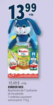 Familiprix KINDER MIX, 7 confections assortment and one plush offer