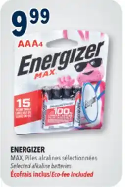 Familiprix ENERGIZER, Selected alkaline batteries offer