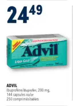 Familiprix ADVIL Ibuprofen, 200 mg, 144 capsules or 250 tablets offer