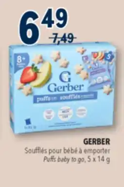 Familiprix GERBER Puffs baby to go, 5x 14g offer