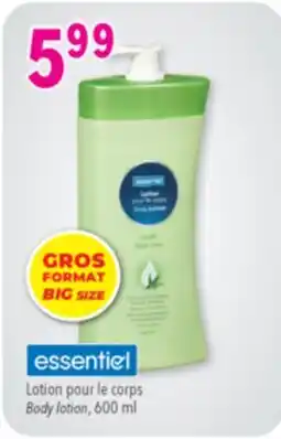 Familiprix ESSENTIEL, Body lotion offer