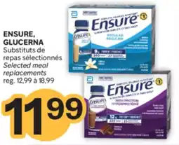 Brunet ENSURE, GLUCERNA Substituts de repas sélectionnés offer