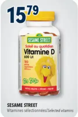 Familiprix SESAME STREET, Selected vitamins offer