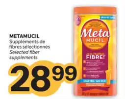 Brunet METAMUCIL Suppléments de fibres sélectionnés offer
