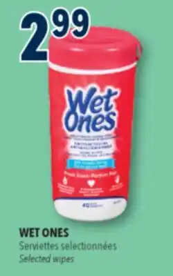 Familiprix WET ONES Selected wipes offer