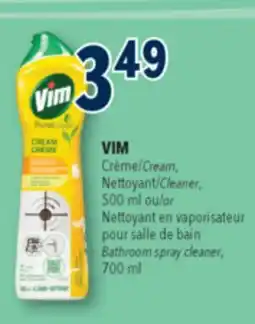 Familiprix VIM, Cream, Cleaner, 500 ml or Bathroom spray cleaner, 700 ml offer