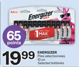 Brunet ENERGIZER Piles sélectionnées 10 un offer