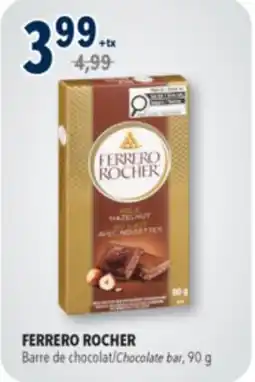 Familiprix FERRERO ROCHER Chocolate bar, 90g offer