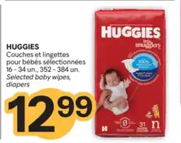 Brunet HUGGIES Couches et lingettes pour bébés sélectionnées offer